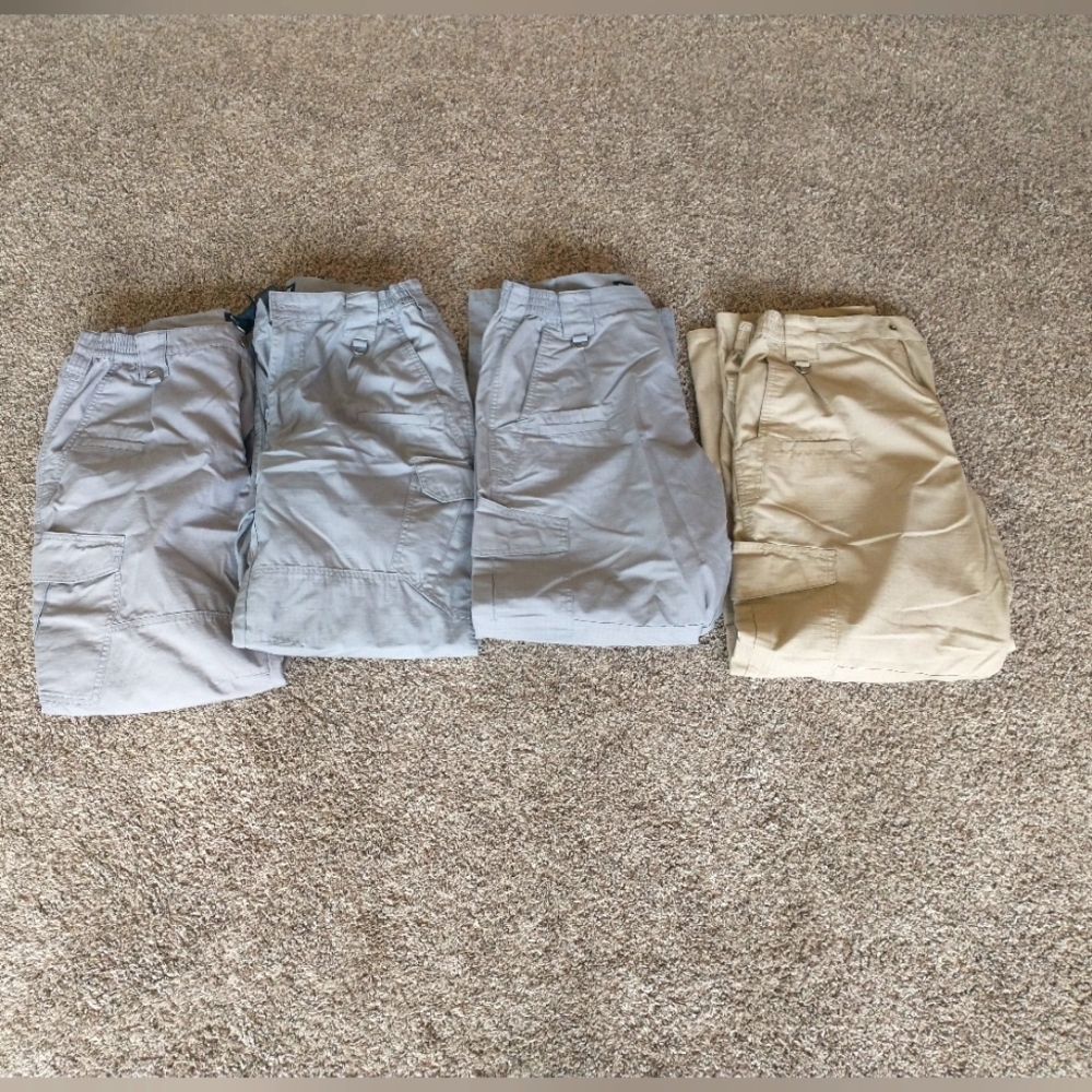 CQR Ripstop Pants 36x32: 4 Pairs